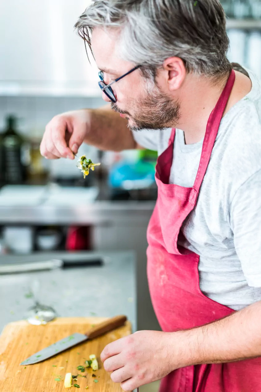 Bert Gerlach kocht im Café Temmen